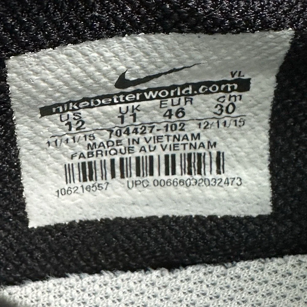 Nike Lunar Command Golf Shoes Men 12 White Obsidian Flywire Lunarlon 704427-102
